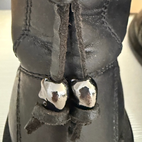 Zadig & Voltaire Laureen Roma Leather Combat Boots – Size 40 (Noir) - Picture 10 of 13